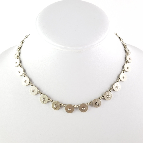 LOFT Jewelry - LOFT Choker Necklace Rhinestones Muted Gold